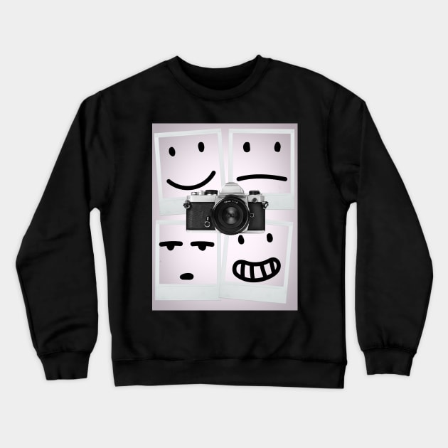 Animals, flowers, fruits and black objects Crewneck Sweatshirt by Zido ICT